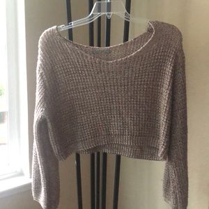 Finnish Cropped Knit Sweater